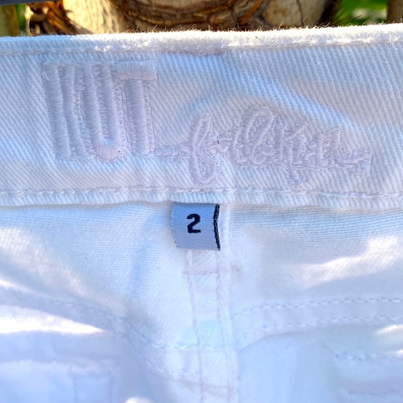 Women’s BARDOT Size 2 White Skinny Boyfriend KUT Ankle Cropped Jeans - Picture 6 of 8